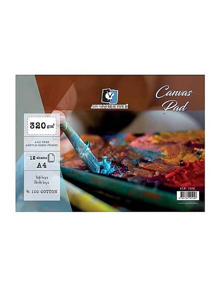 Alex Schoeller Canvas Pad A4 320gr. 12Yp. - 1