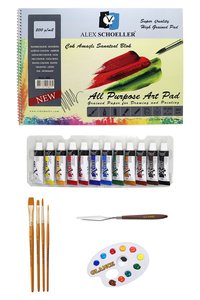 GLANCE - Alex Schoeller Çok Amaçlı Sanatsal Blok 200gr 25x35cm Art-x Rich Akrilik Boya Seti 12x12 ml GLANCE - Alex Schoeller Çok Amaçlı Sanatsal Blok 200gr 25x35cm Art-x Rich Akrilik Boya Seti 12x12 ml