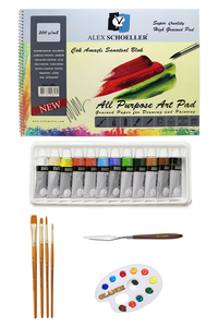 GLANCE - Alex Schoeller Çok Amaçlı Sanatsal Blok 200gr 25x35cm Daler Rowney Simply Akrilik Boya Seti 12x12 ml GLANCE - Alex Schoeller Çok Amaçlı Sanatsal Blok 200gr 25x35cm Daler Rowney Simply Akrilik Boya Seti 12x12 ml