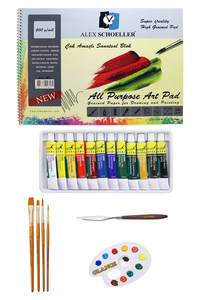 GLANCE - Alex Schoeller Çok Amaçlı Sanatsal Blok 200gr 25x35cm Fanart Academy Yağlı Boya Seti 12x12 ml GLANCE - Alex Schoeller Çok Amaçlı Sanatsal Blok 200gr 25x35cm Fanart Academy Yağlı Boya Seti 12x12 ml