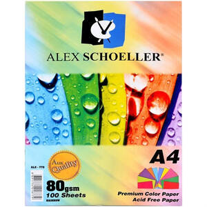 Alex Schoeller Fotokopi Kağıdı A4 10 Renk 100'lü - 1