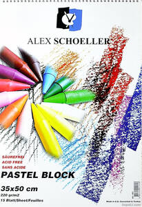 Alex Schoeller Pastel Blok 35x50cm 220gr 15'li - 1