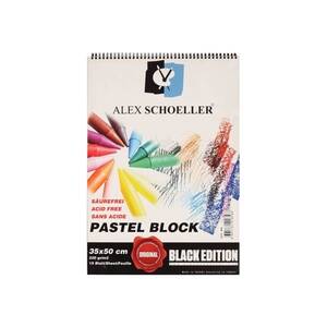 Alex Schoeller Pastel Blok Siyah 35x50cm 220gr 15'li - 1