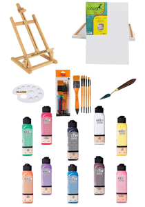 GLANCE - Artdeco 140 ML Akrilik Boya -35X50 Tuval - Masüstü Şövale Seti GLANCE - Artdeco 140 ML Akrilik Boya -35X50 Tuval - Masüstü Şövale Seti