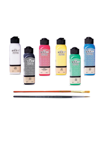 GLANCE - Artdeco 140 ml Akrilik Boya Ana Renkler 6'lı Fırça Hediyeli GLANCE - Artdeco 140 ml Akrilik Boya Ana Renkler 6'lı Fırça Hediyeli