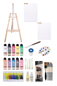 GLANCE - Artdeco 140 ML Akrilik Boya+Fanart 12x12 ml Yağlı Boya Seti+50x70+35x50 Tuval İkili Şövale Seti GLANCE - Artdeco 140 ML Akrilik Boya+Fanart 12x12 ml Yağlı Boya Seti+50x70+35x50 Tuval İkili Şövale Seti