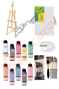 GLANCE - Artdeco 140 ML Akrilik Boya Şövale Seti GLANCE - Artdeco 140 ML Akrilik Boya Şövale Seti