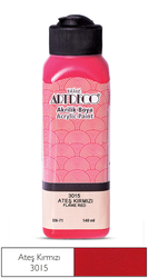 ARTDECO - Artdeco Akrilik Boya 140 ml Ateş Kırmızı 3015