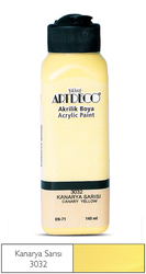 ARTDECO - Artdeco Akrilik Boya 140 ml Kanarya Sarısı 3032