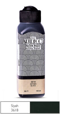 Artdeco Akrilik Boya 140 ml Siyah 3618 - 1