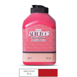 ARTDECO - Artdeco Akrilik Boya 500 ml Ateş Kırmızı 3015