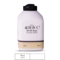 ARTDECO - Artdeco Akrilik Boya 500 ml Beyaz 3619