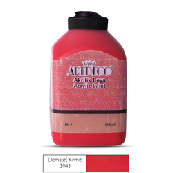 ARTDECO - Artdeco Akrilik Boya 500 ml Domates Kırmızı 3043