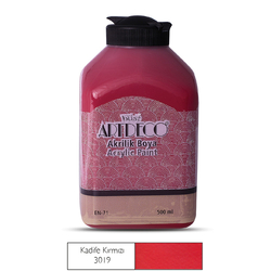 ARTDECO - Artdeco Akrilik Boya 500 ml Kadife Kırmızı 3019