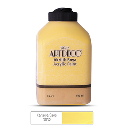 ARTDECO - Artdeco Akrilik Boya 500 ml Kanarya Sarısı 3032