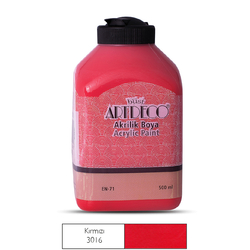 ARTDECO - Artdeco Akrilik Boya 500 ml Kırmızı 3016
