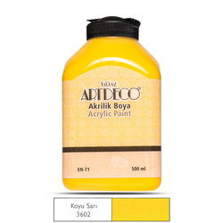 ARTDECO - Artdeco Akrilik Boya 500 ml Koyu Sarı 3602
