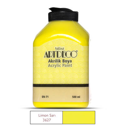 Artdeco Akrilik Boya 500 ml Limon Sarı 3627 - 3627 LİMON SARI