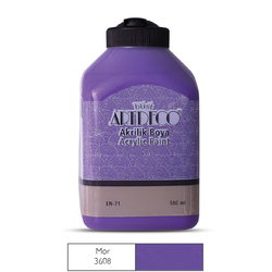 ARTDECO - Artdeco Akrilik Boya 500 ml Mor 3608