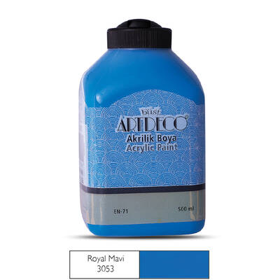 Artdeco Akrilik Boya 500 ml Royal Mavi 3053 - 3053 ROYAL MAVİ