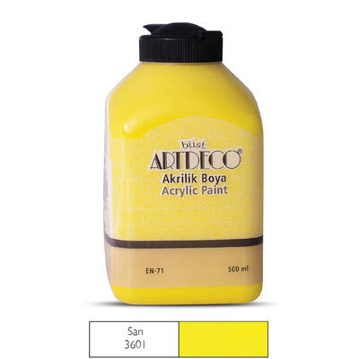 Artdeco Akrilik Boya 500 ml Sarı 3601 - 3601 SARI