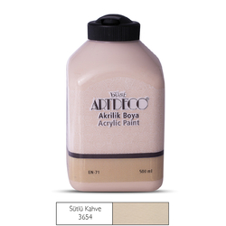 ARTDECO - Artdeco Akrilik Boya 500 ml Sütlü Kahve 3654