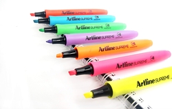 Artline Supreme Fosforlu Kalem Seti Kesik Uç:4,0mm (7 renk) - Thumbnail