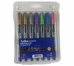 Artline Supreme Metalik Marker Seti 1mm 7 Renk - Thumbnail