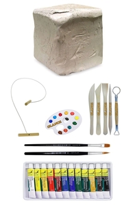 GLANCE - Beyaz Seramik Hamuru 6 kg Kil - Fanart Academy Akrilik Boya 12 Renk x 12 ml GLANCE - Beyaz Seramik Hamuru 6 kg Kil - Fanart Academy Akrilik Boya 12 Renk x 12 ml