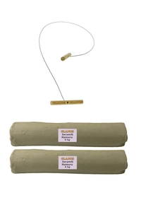 GLANCE - Beyaz Seramik Hamuru 6 kg x2'li Kil Kesme Teli