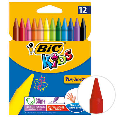 Bic Kids Silinebilir Mum Boya Pastel 12'li Kutu - 1