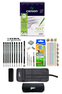 CANSON - Canson A5 Eskiz Defteri 120 gr Karakalem veLyra 6 Renk Jumbo Metalik Kuru Boya Çizim Eskiz Seti CANSON - Canson A5 Eskiz Defteri 120 gr Karakalem veLyra 6 Renk Jumbo Metalik Kuru Boya Çizim Eskiz Seti