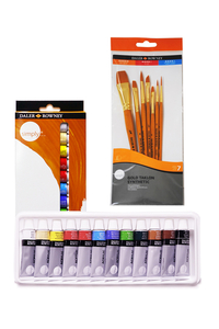 DALER ROWNEY - Daler Rowney Simply Akrilik Boya Seti 12x12 ml Daler Rowney Fırça Seti 7li DALER ROWNEY - Daler Rowney Simply Akrilik Boya Seti 12x12 ml Daler Rowney Fırça Seti 7li