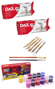 GLANCE - Das Beyaz Seramik Kili 2x500gr Rich Funny Kids 25 ML Akrilik 12 Lİ Set GLANCE - Das Beyaz Seramik Kili 2x500gr Rich Funny Kids 25 ML Akrilik 12 Lİ Set