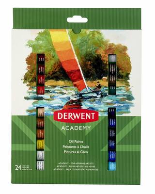 Derwent Academy Tüplü 24'lü 12 ml Yağlı Boya Seti - 1