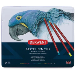 Derwent Pastel Pencil 24`lü Teneke Kutu Kalem Seti - Thumbnail