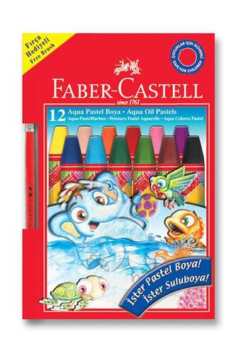 Faber Aqua Pastel Boya 12 Renk - 1