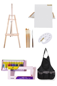 GLANCE - Fanart Yağlı Boya 12 Renk x 12 ml Şövale Seti GLANCE - Fanart Yağlı Boya 12 Renk x 12 ml Şövale Seti