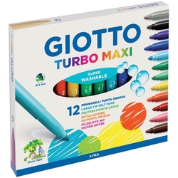 Giotto Turbo Maxi Keçeli Kalem 12'li - Thumbnail
