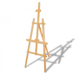 Glance Ayaklı Şövale Seti - 50x70 Tuval - Rich Akrilik 120cc - Rich Fırça - Thumbnail