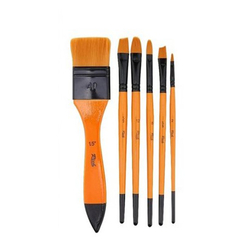 Glance Ayaklı Şövale Seti - 50x70 Tuval - Rich Akrilik 120cc - Rich Fırça - Thumbnail