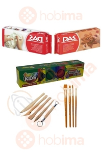 GLANCE - GLANCE DAS SERAMİK KİL 500GR BEYAZ+KAHVE+GUAJ BOYA+5'Lİ AHŞAP+4'LÜ FIRÇA GLANCE - GLANCE DAS SERAMİK KİL 500GR BEYAZ+KAHVE+GUAJ BOYA+5'Lİ AHŞAP+4'LÜ FIRÇA