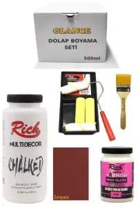 RİCH - GLANCE DOLAP BOYAMA ANTİK BEYAZ TAVALI KARMA RULO SET RİCH - GLANCE DOLAP BOYAMA ANTİK BEYAZ TAVALI KARMA RULO SET