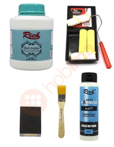 GLANCE - Glance Dolap Boyama Seti Multi Surface 1750 GR Antik Beyaz - Mat Vernik GLANCE - Glance Dolap Boyama Seti Multi Surface 1750 GR Antik Beyaz - Mat Vernik