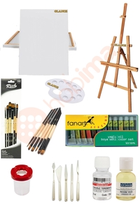 GLANCE - Glance Ekonomik Yağlı Boya Şovalye Tuval Seti GLANCE - Glance Ekonomik Yağlı Boya Şovalye Tuval Seti