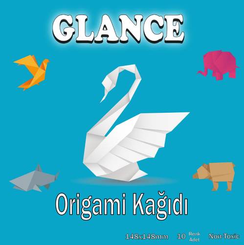 Glance Origami Kağıdı Karışık 10 Renk 148x148 - 1