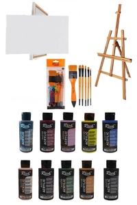 GLANCE - Glance Şovale Akrilik Boya 120 CC (10'LU) 50X70 Tuval Set GLANCE - Glance Şovale Akrilik Boya 120 CC (10'LU) 50X70 Tuval Set