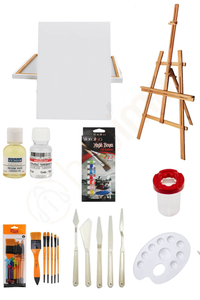 GLANCE - GLANCE ŞÖVALE YAĞLI BOYA 12x12 ml 35x50 TUVAL SET