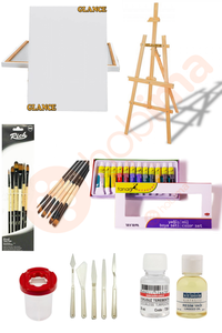 GLANCE - Kayın Şövale Seti Fanart Academy Yağlı Boya 12X12 ML Set GLANCE - Kayın Şövale Seti Fanart Academy Yağlı Boya 12X12 ML Set