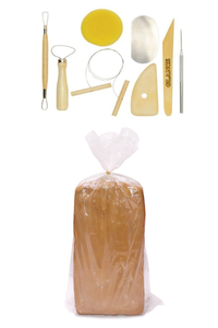 GLANCE - Kırmızı Çömlek Çamuru 10 kg 8'li Seramik Şekillendirme Seti GLANCE - Kırmızı Çömlek Çamuru 10 kg 8'li Seramik Şekillendirme Seti